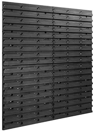 botle Lagersystem Wandregal Stapelboxen Schüttenregal Sichtlagerkästen | Extra Starke Wandplatten | Regal Erweiterbar | Werkstattregal Lagerregal Werkstattwandregal Steckregal (772 x 780 mm)