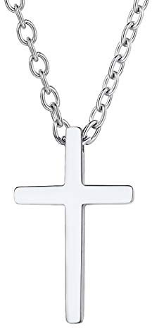 Richsteel Kreuz Collier aus Edelstahl kette mit kreuz anhänger herren kette mit Anhänger Kreuz mit Schmuckbox für Männer