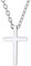 Richsteel Kreuz Collier aus Edelstahl kette mit kreuz anhänger herren kette mit Anhänger Kreuz mit Schmuckbox für Männer