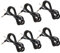 EXCEART 10pcs Right Angle Electric Guitar Patch Cables for Instruments Bass and Speaker Audio Line for Effector Connections Black