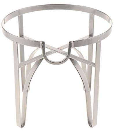 HTYG Dispensador de Bebidas Soporte de Soporte de Soporte de Metal-Soporte de Cubo de té de Jugo de Fiesta para Pub Café Jugo Té Vino Botella de Cerveza-Accesorio para dispensador (Plata M)