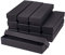 BENECREAT 12 Packung Schwarze Halskette Karton Schmuckschatulle 18x4.5x3cm Kraftpapierschachtel Lange Schmuck Geschenkbox mit Schwamm für Halskette Schmuck Präsentation