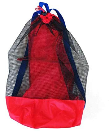 Hangarone Strandspielzeug Tasche Strandtasche Mesh Beach Bag, Faltbar Tragbare Kordelzug Sandspielzeug Wasserspielzeug Rücksack, Netztasche Aufbewahrungstasche