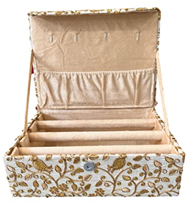 Sonisha BAN4010-3 Bangle Storage Box Indian Jewellery box Bangle Storage Box Earrings Necklace Bracelet Organiser (Medium)