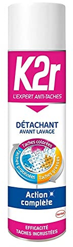 K2R, Detacheur Avant Lavage Aerosol 400Ml,Lot De 3,livraison offerte