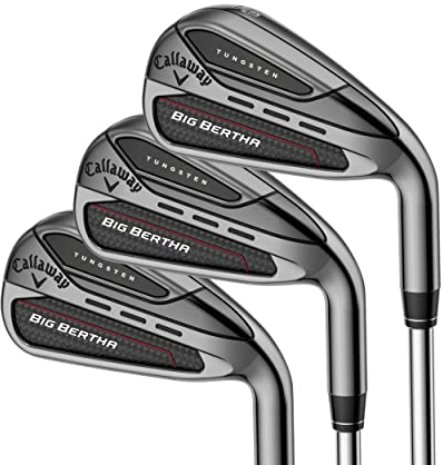 Callaway Herren CG IR Big Bertha 23 Golfschläger-Eisen-Sets, Schwarz und Rot
