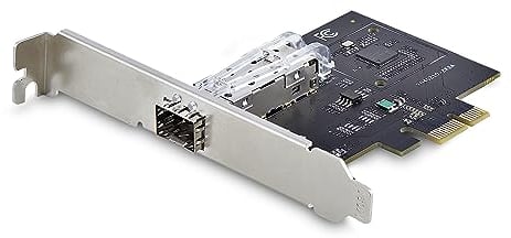 StarTech.com Tarjeta PCIe 2.1x1 de Red de Fibra Óptica/Cobre Ethernet 1Gb SFP de 1 Puerto - Chipset Controlador Intel I210-IS - Cobre de 1000BASE/Fibra Óptica - Nic (P011GI-NETWORK-CARD)