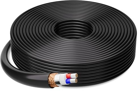 Bulk XLR-Mikrofonkabel, 30 m, roh, DIY-Mikrofondraht, 21 Gauge, Audiokabel, OFC, 21 AWG, verzinntes Kupfer, 2-Leiter, strapazierfähig, spiralförmige Kupfergeflechtabschirmung, kompatibel mit 3-poligen
