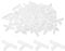 sourcing map 500Pcs Wall Floor Tile Plastic T Shape Spacers Tiling Tools 1.5mm 1/16 Tile Spacers for Ceramic Tile Installation, White