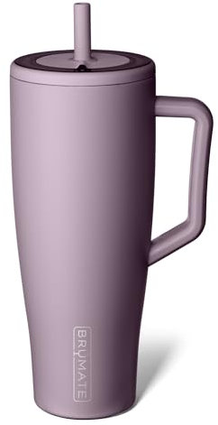 BrüMate Era 1.2L Tumbler with Straw and Lid | 100% Leakproof | Cold for 24 Hours | 40oz Metal Water Bottle with Handle | Insulated Cup | Stainless Steel Travel Gym Mug (Lilac Dusk)