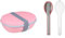 Mepal - Lunchbox Ellipse Duo to go Set - Meal Prep Box für Erwachsene & Salatbox zum Mitnehmen - Brotdose für ein gesundes Mittagessen - Ideal für Sandwiches & Salate - 825 ml + 600 ml - Nordic Pink