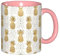 UUYHHGB Ceramic Mug 11 Oz Classic Colored Fun Printed Stylish Coffee Mugs with Gift-Box Packaging for Home Office Decor, Microwave Safe, Gold Glitter Pineapples Fruit
