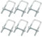 6 Pezzi Bulloni a U Quadrato, M8 40 x 100 mm U Bolt Acciaio Inox, Bullone a U In Acciaio Inox, M8 Bulloni a U,Quadrati Bulloni U con Piastra del Telaio e Rondelle,per Serraggio Tubi,Traino Auto,Barche