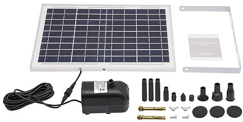 Solar Springbrunnen Brunnenpumpen FüR Gartenteiche Teichpumpe Alulegierung Poolpumpen Wasserpumpe Schwimmende FontäNe Pumpe 10FontäNenstilen Garten Wasserspiele Wohngebieten Mit Sonnenkollektor