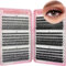 KEYRI 580 Pièces Faux Cils Individuel 30-40-50-60-80-100D Curl Extension Cils pour l'extension de Cils à Domicile Kit Faux Cils DIY Kit Extension Cils pour Débutants Filles et Femmes (8-16mm Mix)