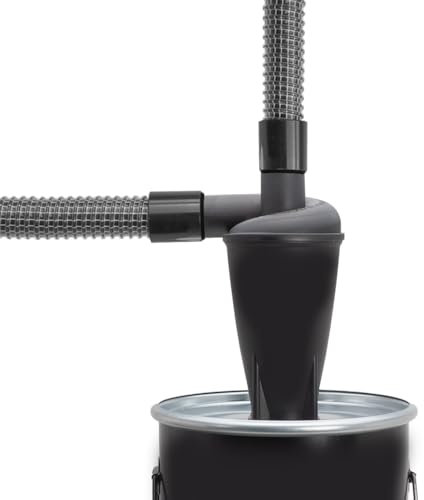 PRIMEBAG Zyklon-Vorabscheider-Set mit Gewebeschlauch für alle Industriesauger mit 58mm Anschluss (3 Meter)