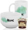 GRAZDesign Müslischale mit Tasse Frühstücksset mit Namen personalisiert Farbklecks inkl. Geschenkbox (mehrfarbig, Müslischale einzeln)