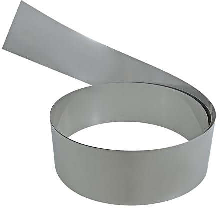 ESTEXO Rasenkante Edelstahl Beeteinfassung Hochbeet Beetumrandung Mähkante Einfassung Rahmen (20 cm x 10 m)