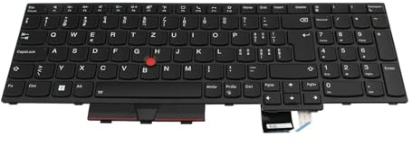 Lenovo 5N21B44350 Original Tastatur CH (Schweiz) schwarz | mit Backlight für ThinkPad T15g Gen 2 (20YS/20YT), P15 Gen 2 (20YQ/20YR)