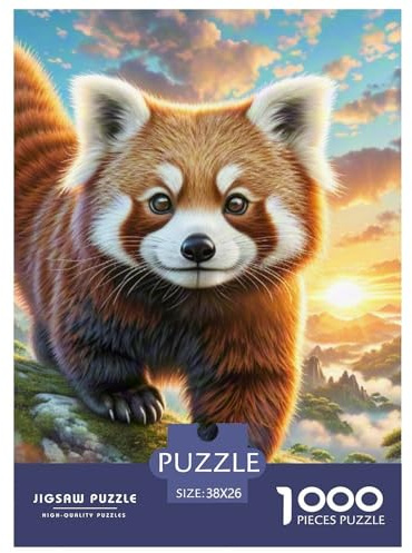 Red Panda 1000 Piece Jigsaw Puzzles for Adults And Kids Perfect for Relaxation Home Decors Creativity & Gift Giving 38x26cm/1000pcs