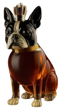 Pichet à whisky pour chien – Bouteille d'alcool élégante pour vodka, whisky et cocktails bourbon | Décoration de bar pour parents, maris et amoureux