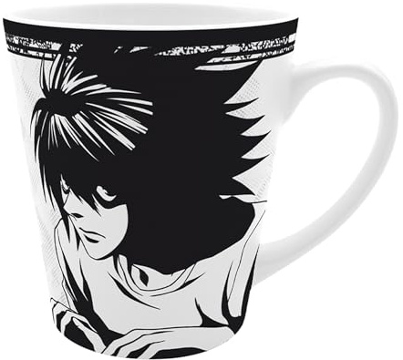 ABYSTYLE Teetasse DEATH NOTE L – Offizielles Produkt – Keramik – minimalistisches Design – Tasse Infusion – 250 ml