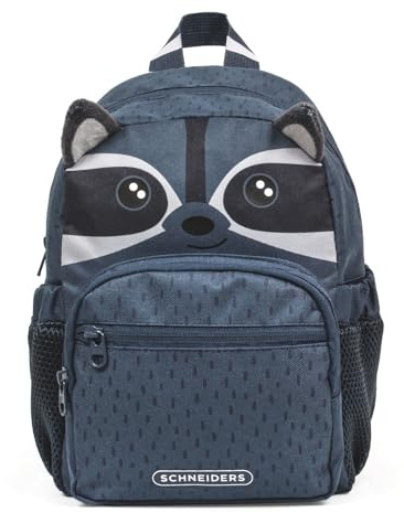 Schneiders Kids Mini Kindergartenrucksack Sammy Sheep – Leichter Kindergarten-Rucksack für Kinder – 6L, Ergonomisch, Wasserabweisend Kids Mini Rocky Racoon