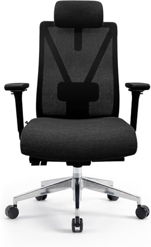 Jan Nowak Ergonomischer Bürostuhl Schreibtischstuhl mit Netz und Lendenstütze