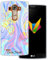 Mobilefox Liquid mit Namensdruck transparente Silikon TPU Schutzhülle 0,7mm dünne Handy Soft Case passend für LG G4 Liquid Lila - Clear Back Cover Text