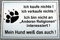 Gravola Warnschild Achtung Hund, Schild Hundeschild neu lustiges Schild