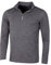 Calvin Klein Mens Harlem 1/4 Zip Pullover - Grey Marl - XL