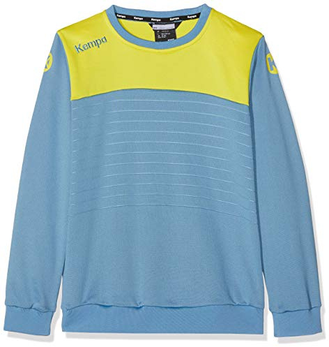 Kempa Kinder Emotion 2.0 Longsleeve, Dove blau/limonengelb, 152, 200214914