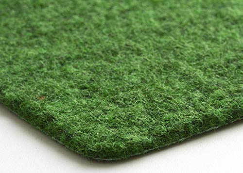 Steffensmeier Kunstrasen Teppich Wembley | für Balkon und Terrasse | grüner Nadelfilz, Größe: 100x550 cm