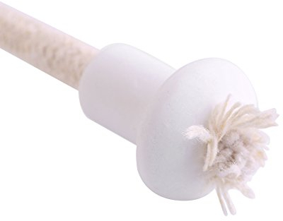 Hakeeta Oil Lamps Wicks with Ceramic Holder, 7pcs Kerosene Wick Replacement Fiberglass Tiki Wick Torch Wine Bottle Oil Candle Lamp Fiber Glass Heat-Resistant Bottle Torch Kit