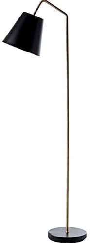 Dyberg Larsen Mango Stehleuchte, 25 cm Durchmesser, Mattes Schwarz/Messing