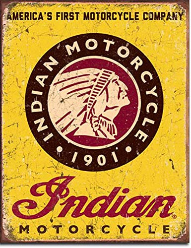 ECONG Indian Motor Cycles Metallwand Zeichen Blechschilder Warnung hängen Vintage Kunst Folie Poster Band Malerei Promi Bar Cafe Garten öffentliches Geschenk