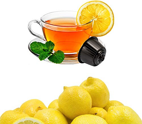 KICKKICK 32 Capsules de Thé Citron Solubles Compatibles avec Dolce Gusto - Boisson Thé en Dosettes