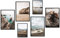 myestado® Premium Poster Set Bilder - Wohnzimmer Modern Schlafzimmer Bild für Ihre Wand - ohne Bilderrahmen - 4 x DIN A3 & 2 x DIN A4 Bilder Set - ca. 30x42 & 20x30 » Pferde «