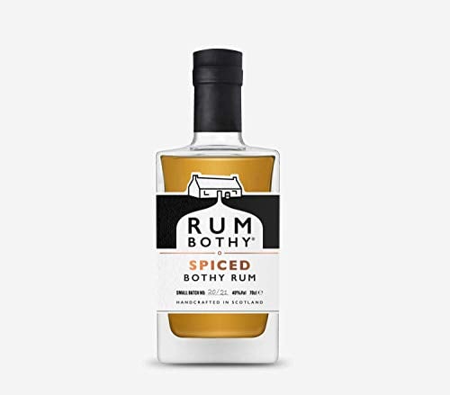 Rum Bothy Spiced Bothy Rum | 40% ABV | Award Winning Premium Small Batch Spiced Scottish Rum | Base Notes of Saffron & Orange | Perfect for Birthdays, Christmas & Special Occasions | 70 cl Bottle