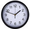 8 Inch Round Big Numbers Modern Quartz Silent Battery Operated Wall Clock for Living Room, Bedroom, Kitchen, Office, School (Black)