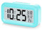 U-picks Alarm Clock 4.3 LED Display, Digital Alarm Clock with battery powered, Snooze, Easy to Use,Temperature Calendar, 12/24 Hr, Light control Portable Alarm clocks bedside for adults kids-Blue