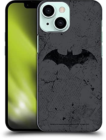 Head Case Designs Licenciado Oficialmente Batman DC Comics Logo Distressed Hush Carcasa rígida Compatible con Apple iPhone 13 Mini