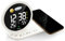 Technoline WT 427 LED-Wecker mit drahtloser Ladefunktion und USB-Ladeanschluss Weiß 210 x 120 x 90 mm