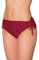 Aquarti Bikinihose Damen mit Raffung – Bikinihosen für Damen mit Bindebändern, schnelltrocknend, Farbe: Dunkelrot, Größe: 44