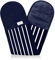 J&A Marts® Double Oven Gloves - Heat Resistant Oven Mitts & Potholder -Non-slip Silicone Design -Maximum Heat Protection- Machine Washable for Home & Kitchen Oven Glove Accessories (Blue)