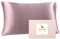 PiccoCasa 22 Momme 100% Seide Kissenbezug Haar- und Hautpflege Kissenhülle Maulbeerseide Kopfkissenbezug mit Reißverschluss & Geschenkbox, Mauve 40x80cm