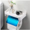 ilbcavne Toilettenpapierhalter Ohne Bohren Weiß mit Ablage Selbstklebend Klorollenhalter Klopapierhalter WC Rollenhalter Wandmontage Papier Halterung für Badezimmer Toilette(Color:BLAU)