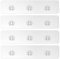 EAGMAK 4 Pack Transparent Shower Caddy Adhesive for Replacement, No Drilling, Soap Holder, Bathroom Storage Shelves and Kitchen Racks