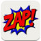 Untersetzer aus Kork – Blase Comic Zap! Comics Vintage – 1 Stück (95 x 95 mm)