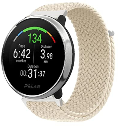 Nylon Armband Kompatibel Mit Polar Ignite 3/2/Unite/Pacer - Elastisches Geflochtenes Ersatzarmband für Männer und Frauen (9)